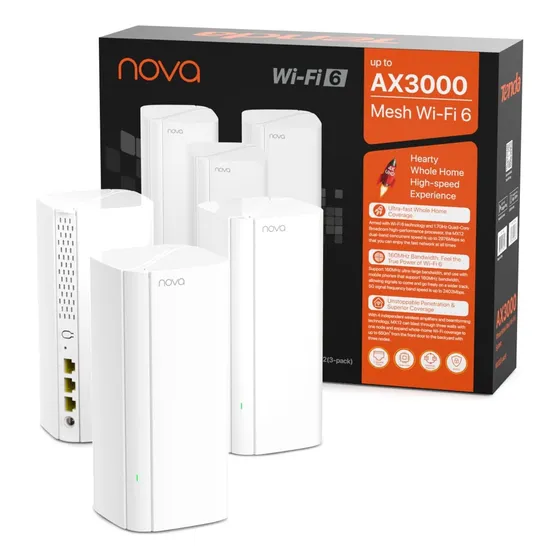 Nuevo Router Tenda Mesh Ax3000 Mx12 Wifi 6 Pack 3