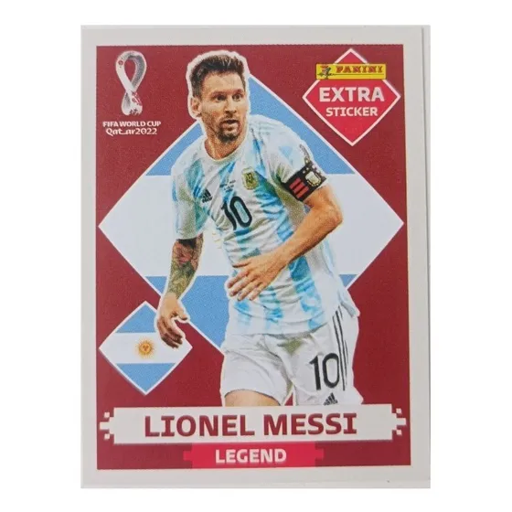Figurita Extra Sticker Base Lionel Messi Mundial 2022 Legend
