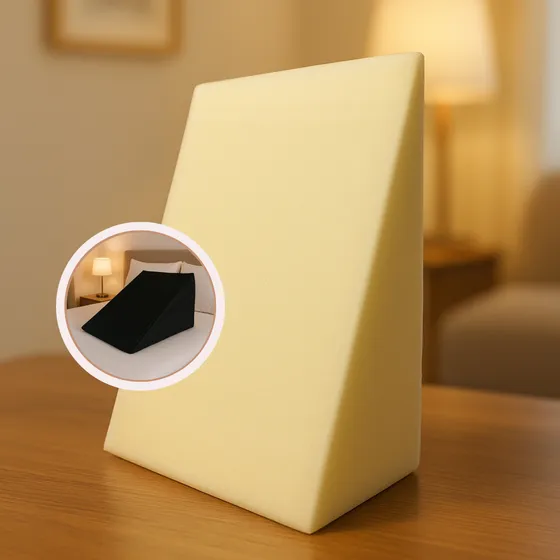 Travesseiro Encosto Triangular Para Pernas E Coluna Com Capa