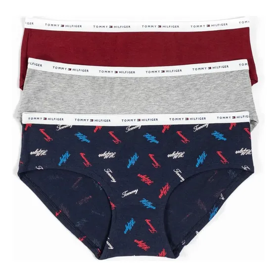 Paquete De 3 Hipsters Mujer Azul Tommy Hilfiger
