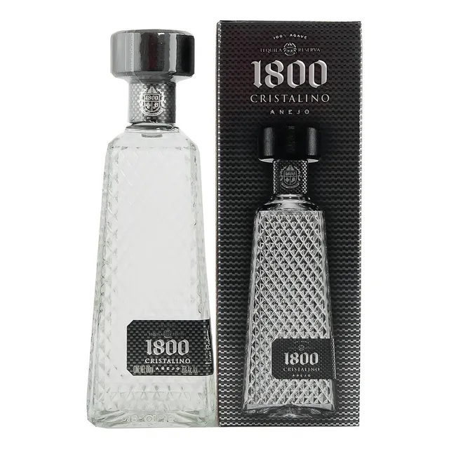 Paquete De 3 Tequila 1800 Añejo Cristalino 1.75 L