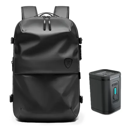 Mochila Viaje Bolsa De Compresión Aspiradora | Ebrand Peru Color Negro Diseño De La Tela Liso