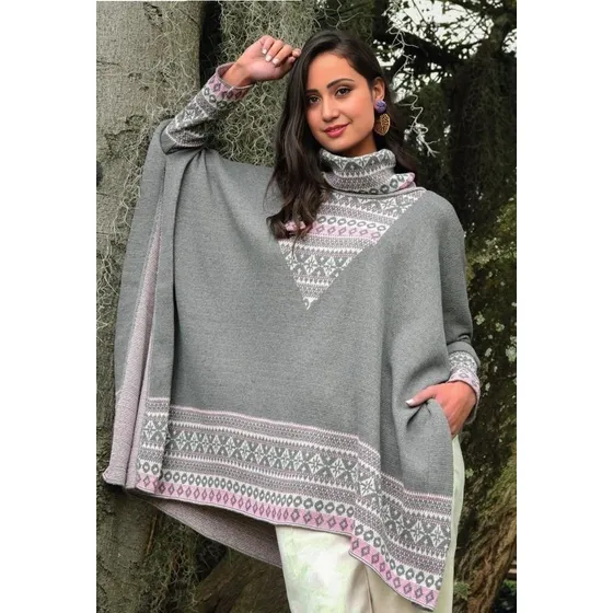 Hermosa Ruana Tipo Export Excelente Calidad 100% Colombiana