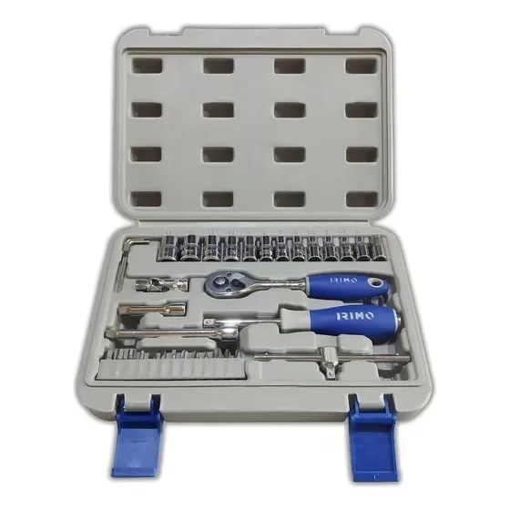 Set Juego Bocallaves Tubos Puntas Encastre 1/4'' Irimo 35 Pz Color No Aplica