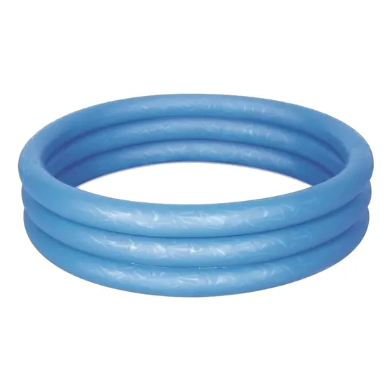 Pileta Inflable 3 Aros Redonda Bestway 51025 De 1.22m X 25cm 140l Azul