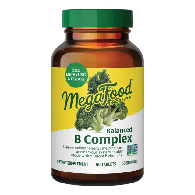 Balanced B Complex Complejo B 60 Tabletas Sabor Sin Sabor