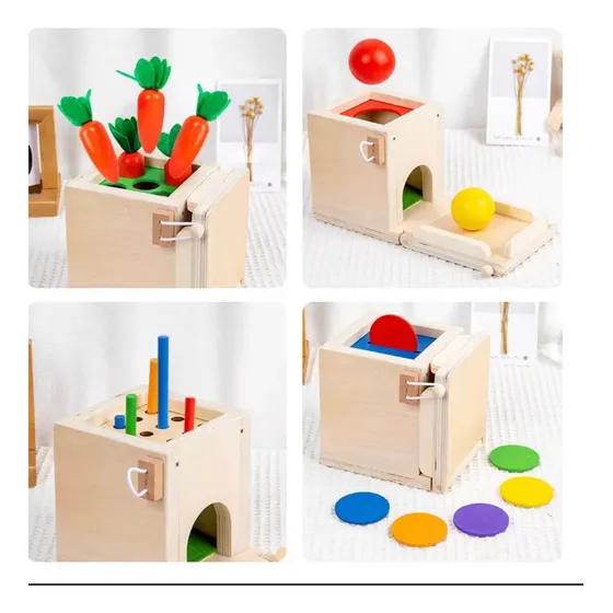 Cube De Madera Montessori 0+ Beige