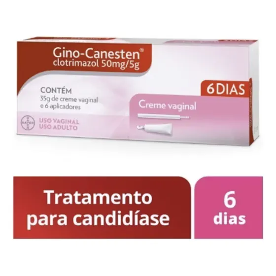 Gino Canesten Creme Vaginal 50mg/5g 35g + 6 Aplicadores