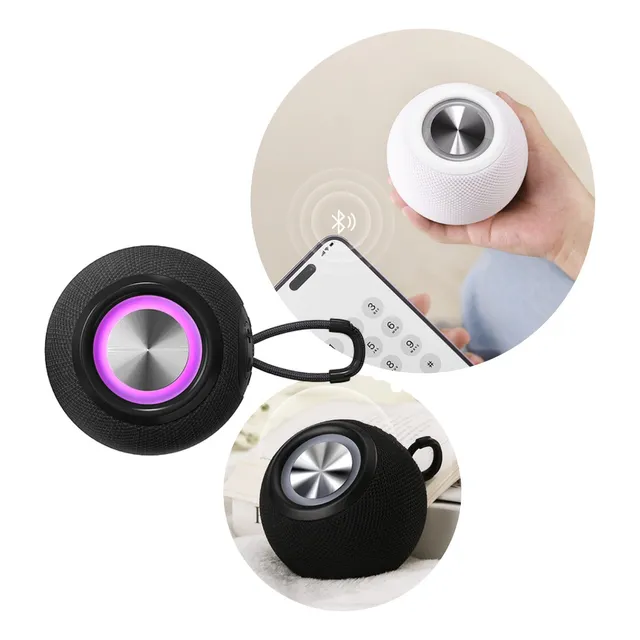 Caixa De Som Bluetooth Speaker Subwoofer Potência Luz De Led