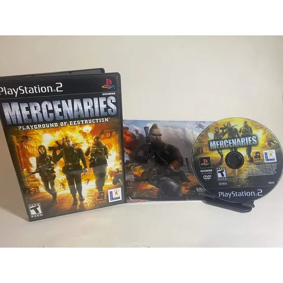 Mercenaries Playground Of Destruction Pôster Para Ps2