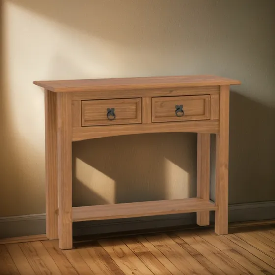 Recibidor Arrime 2 Cajones Living Madera Armado Tienda Max