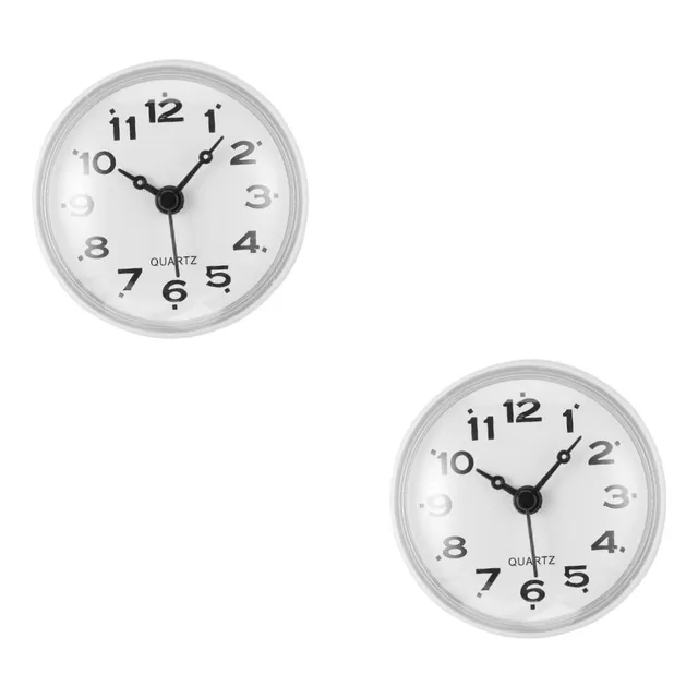 Amosfun Reloj Baño Ventosa Decoracion Vintage Mini Ducha 2