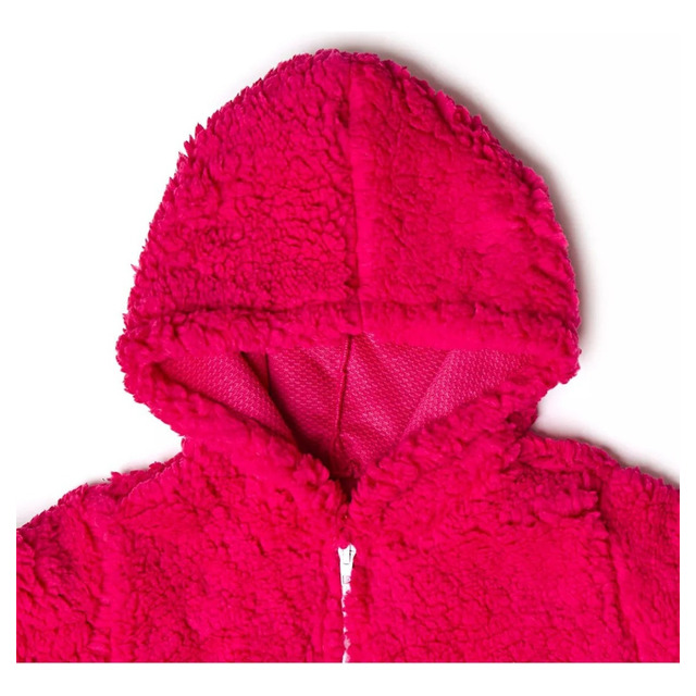 Blusa De Frio Infantil Casaco Teddy Menina Com Capuz Blusa De Frio Infantil Casaco Teddy Menina Com Capuz