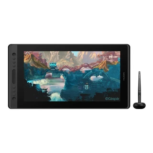 Tableta digitalizadora Huion Kamvas Pro 16 GT-156 silver black