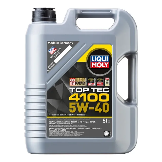 Aceite para motor Liqui Moly sintético 5W-40 para carro/camioneta de 1 unidad x 5L