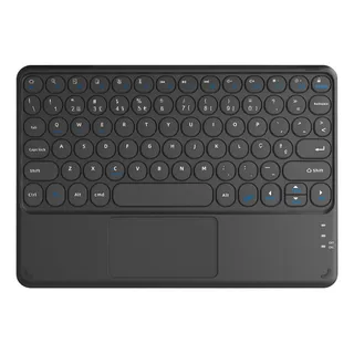 Teclado Bluetooth Com Trackpad Wb Para Tablets E Celular Cor De Teclado Preto Teclado Bluetooth Com Trackpad Wb Para Tablets E Celular Cor De Teclado Preto
