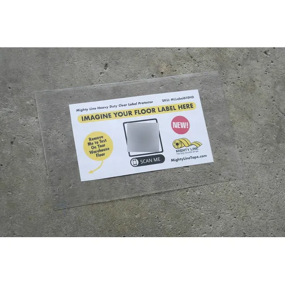Mighty Line Protector Etiqueta Resistente 6  Ancho 10  Largo