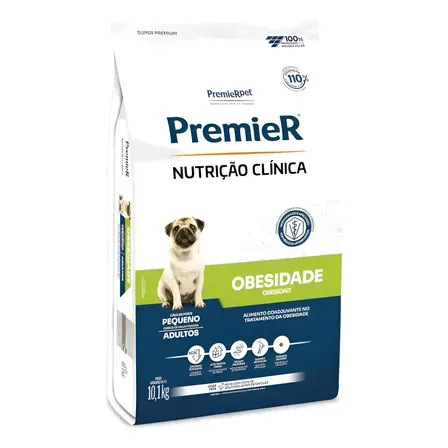 Ração Premier Nutrição Clínica Obesidade Cães Ad Peq 10kg