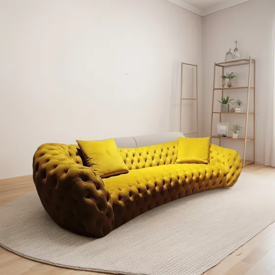 Sillon Sofa Chesterfield Alce 2.50 X 1.20 Chenille Home