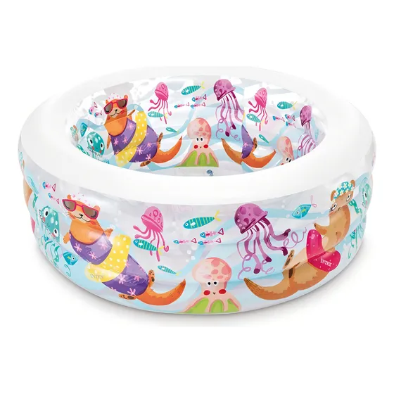Piscina Inflável redondo Intex Aquarium 58480 Animais Marinhos 360L multicolor caixa