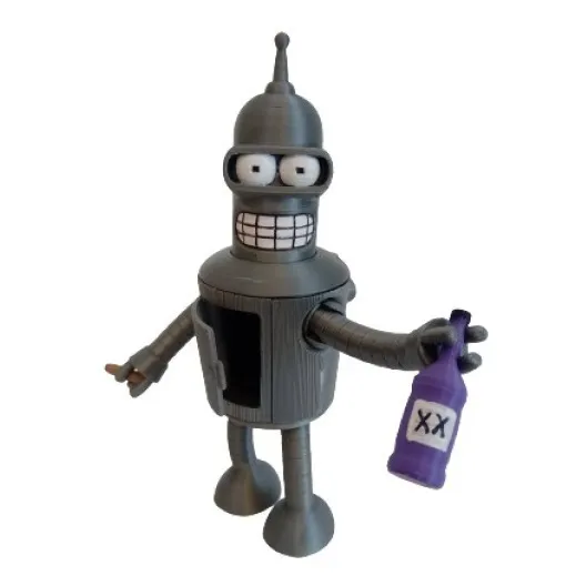 Muñeco Bender  Futurama  Impreso 3d Con Botella Y Habano