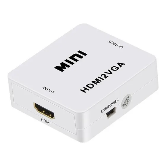 Convertidor Hdmi A Vga Adaptador Hd 1080p Pc Monitor Laptop