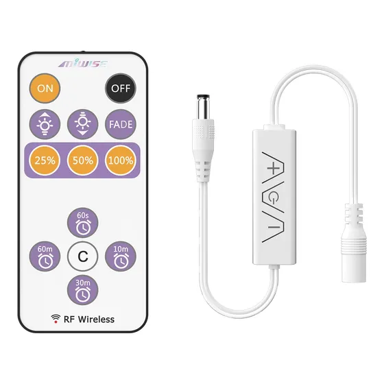 Regulador Remoto Rf Para Tira De Luces Led Control Inalámbri