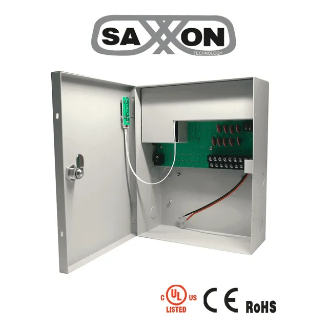 Fuente De Poder 12v 10a 9canales / Espacio Bateria Respaldo