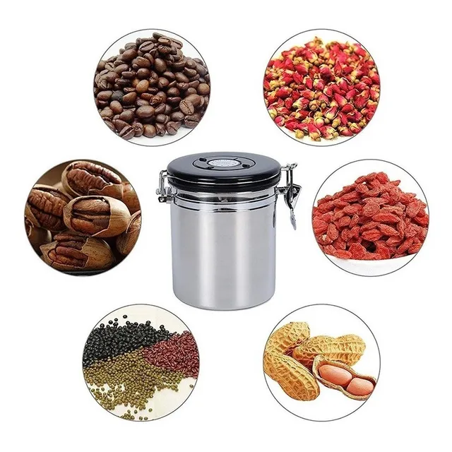 Recipiente Para Granos O Café Contenedor Hermético Tarro V2