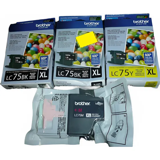 Pack Cartucho Brother Lc75/71 Xl Original
