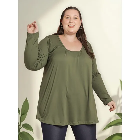 Remera Plus Size Con Pinzas | Talles Grandes| Kavachi