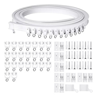 Cortina De Pvc De 5 Metros, Rieles Curvos, Corrediza Y Silen Cortina De Pvc De 5 Metros, Rieles Curvos, Corrediza Y Silen