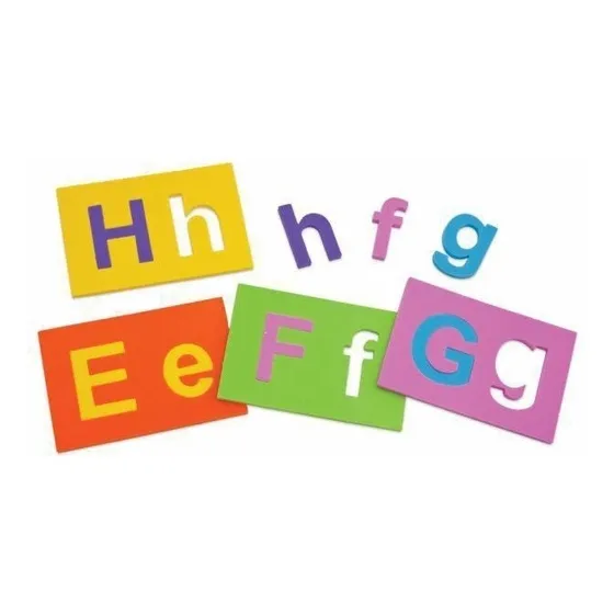 Placa Eva Cartela Com Letras Alfabeto Brincar Aprender