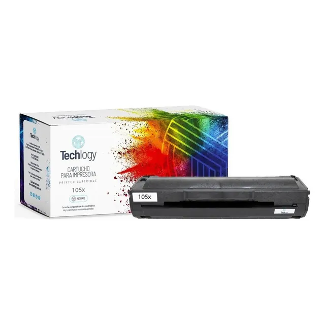 Toner Techhlogy 105x Sin Chip 107w M135 M137 Tinta Negro