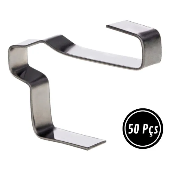 Fixador Inox Telha Cerâmica Anti Vendaval 50pçs - Fixa Telha