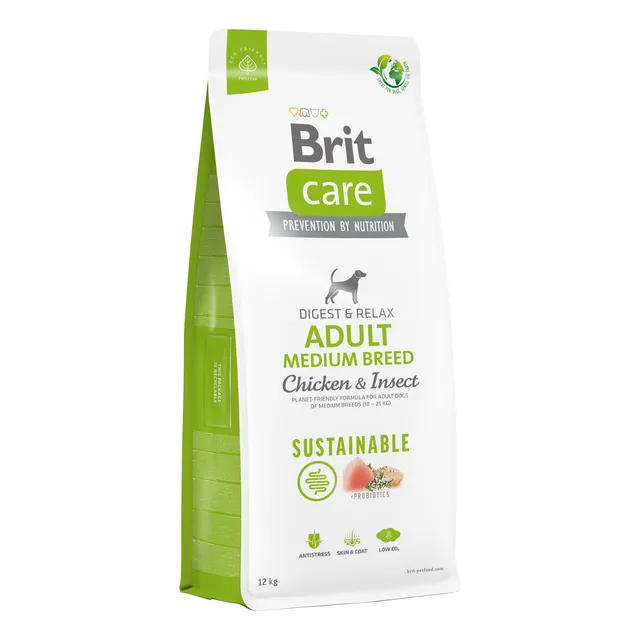 Alimento Perro Brit Care Sustainable Adult Medium Breed 12kg