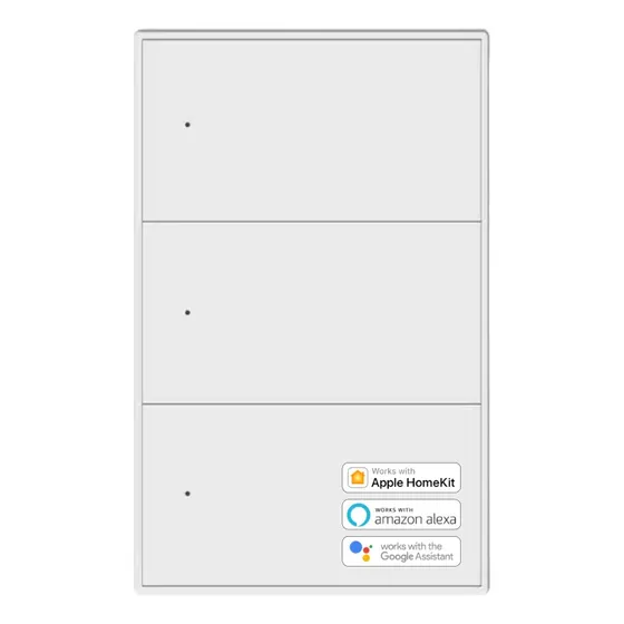Zemismart Interruptor Inteligente Triple Sin Neutro Homekit