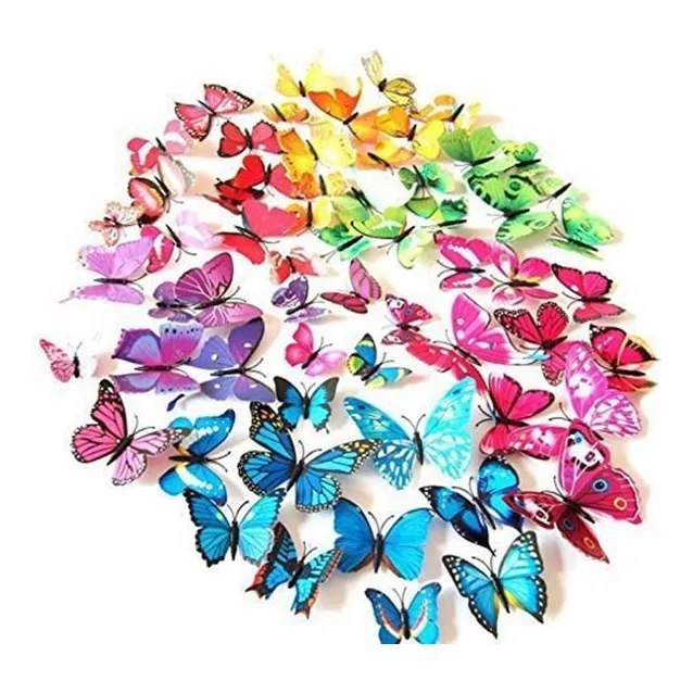Livegallery 72 Pcs 6 Colors Removable 3d Diy Beautiful Butte