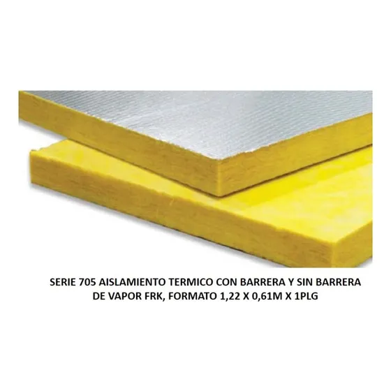 Aislante Acústico Y Térmico Fibra Mineral De Vidrio C/foil