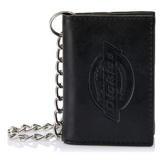 Dickies Cartera De Cuero Con Cadena Para Hombre - Tríptico D Dickies Cartera De Cuero Con Cadena Para Hombre - Tríptico D
