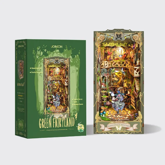 Joincon Puzzles 3d Book Nook Madera Kit Rincón Diy Miniatura