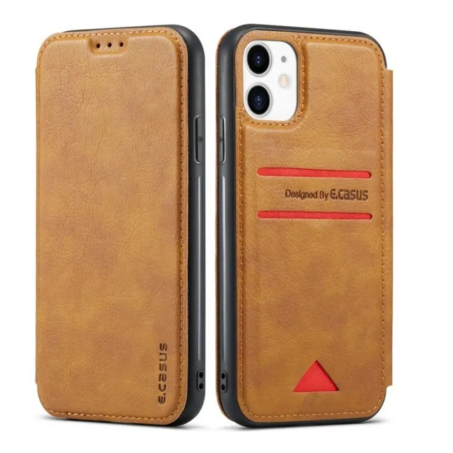 Funda Para Case iPhone Modelos Tipo Piel Cartera Imantado