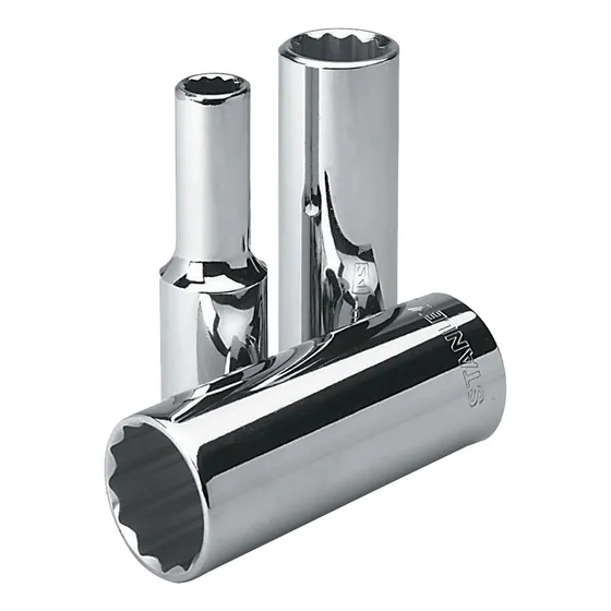 Dado Largo Estria Cromado Stanley 1/2  X 26mm     