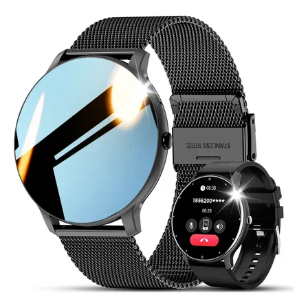 Relógio Smartwatch Feminino Esportivo Relógio Inteligente Foxbox Smart Watch Relógio Digital Celular Chamadas Bluetooth... Mesh