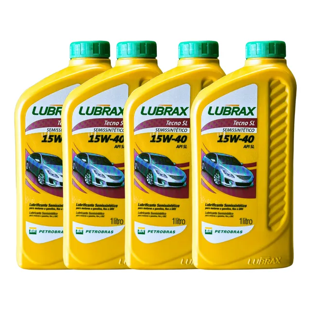 Óleo 15w40 Lubrax Tecno Semissintético 4 Litros Envio Rápido