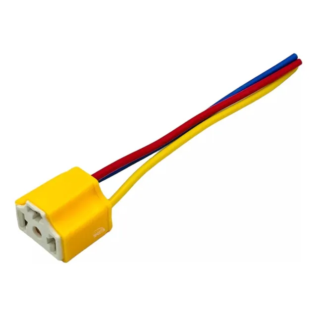 Conector / Soquet H4 Ceramico Para Unidad Led, Foco Xenon