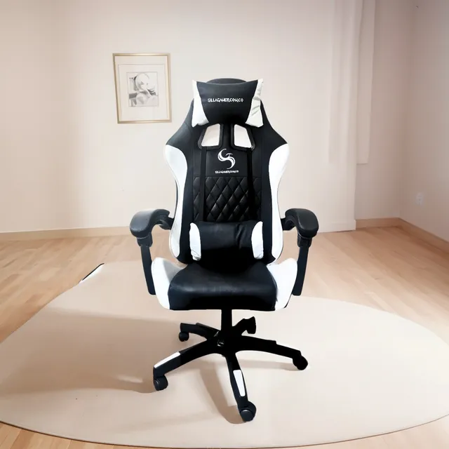 Silla Gamer Barata Blanca Pro Gaming Giratoria