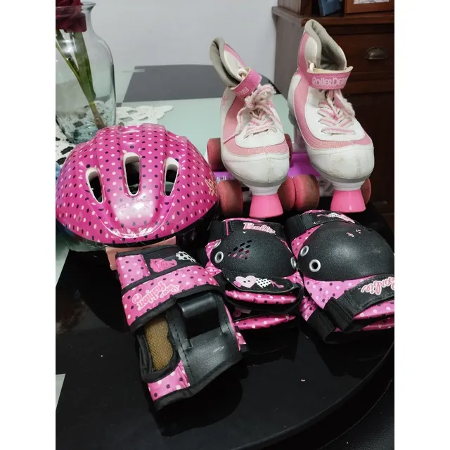 Patines Para Niñas Con Cascos Y Accesorios