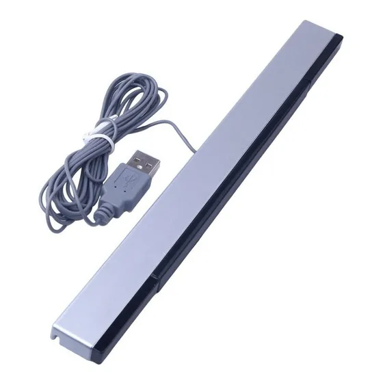 01 Barra Sensor Bar Wii Ou Wii U Usb Pc + Suporte Acrílico