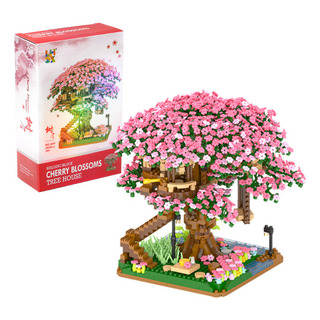 Blocos De Construção Flor De Cerejeira Sakura Ărvore 2008pcs Blocos De Construção Flor De Cerejeira Sakura Ărvore 2008pcs